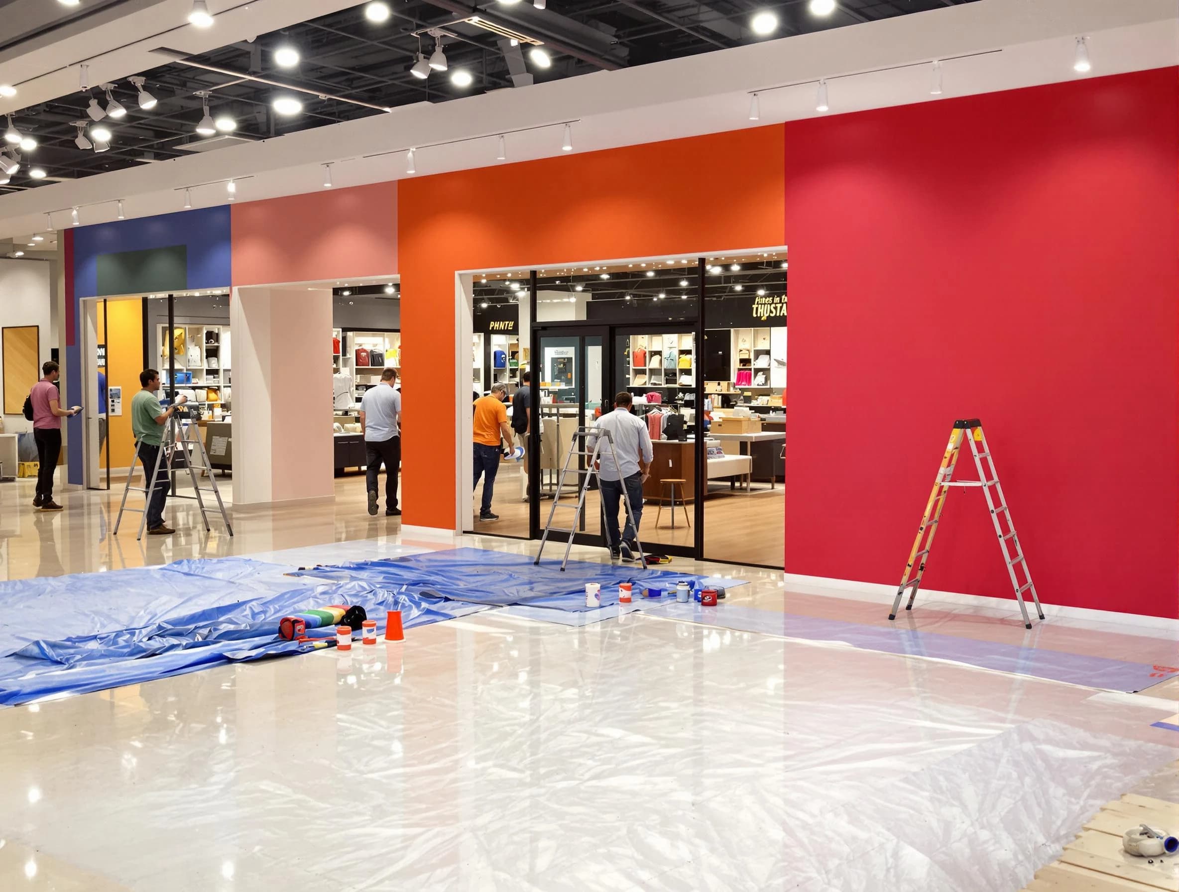 Gold Canyon House Painters painting a commercial interior in Gold Canyon, AZ