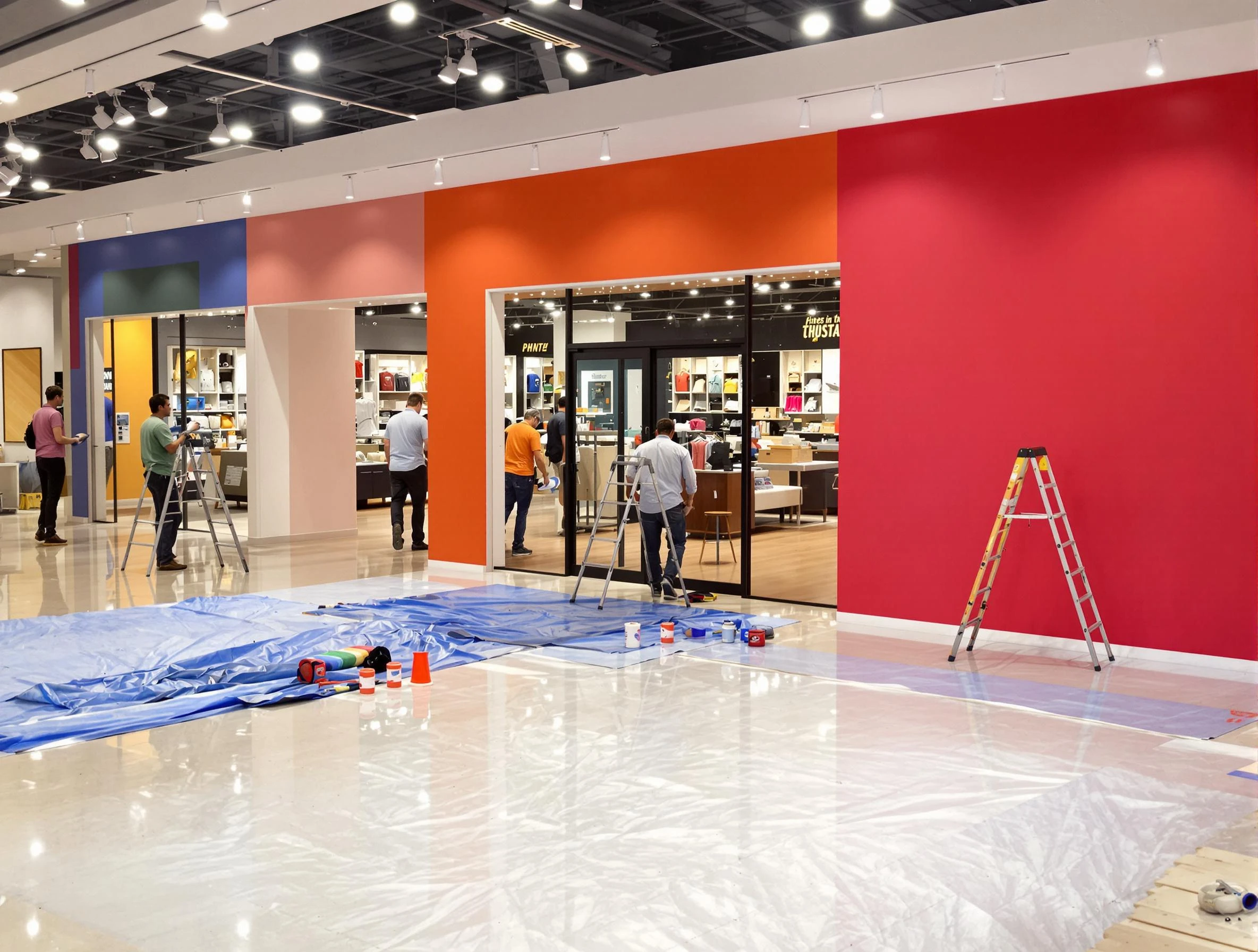 Gold Canyon House Painters painting a commercial interior in Gold Canyon, AZ